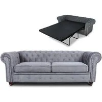 Sofnet Schlafsofa Asti 3 Bis, mit Schlaffunktion, Chesterfield Sofa 3-er, Sofagarnitur, Bettsofa