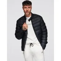 OMBRE Winterjacke Klassische gesteppte Herrenjacke mit Stehkragen