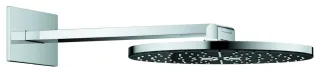 GROHE Kopfbrause-Set Rainshower Aqua 107056, 2 Strahl Brausearm schwarz/chrom, 107056KI00 107056KI00