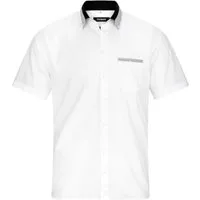 Huber Hemden Kurzarmhemd HU-0151 Button-down, Kontrast, Kurzarm, Regular-gerader Schnitt, Made in EU