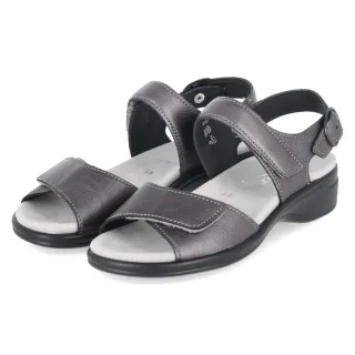 Semler Sandalen HEIKE - Gr. 38 - Grau - Glattleder
