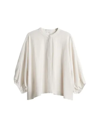 Opus - Bluse - Fylora beige/weiß - Gr. - 36