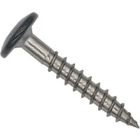 Twistec Fassadenschraube TWISTEC Trespo-Fassadenschrauben 4,8x25mm Anthrazit RAL7016 100 St., Edelstahl A2, hohe UV-Beständigkeit