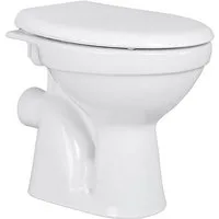 Belvit Tiefspül-WC BV-SW5001-T+BV-D0400, Belvit Dusch WC mit Bidet Funktion – Standtoilette mit Taharet