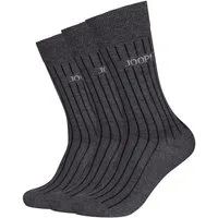 JOOP! Kniestrümpfe premium essentials (3-Paar) mit elastischem Bund