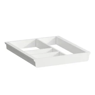 LAUFEN Space Ordnungssystem H4954071606311 32x4,5x37,4cm, für große Schubladen, weiß