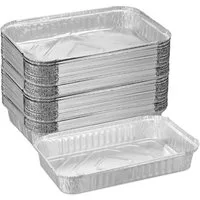 relaxdays Tropfschale Aluschalen Grill 50er Set, für Grill, (50-St., 50er Set)