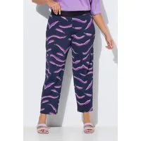 Ulla Popken Schlupfhose Jerseyhose Sienna Animal schmales Bein Elastikbund