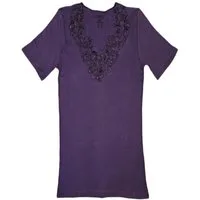 Toker Collection® Unterziehshirt Damenhemd Spencer Halbarm mit extra breiter Spitze (Packung, 1 Stück) aus reiner Baumwolle