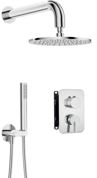 Neuesbad Serie 600 Unterputz Dusch-Set und Kopfbrause, Oberfläche: chrom NB1BXYY0QSM1