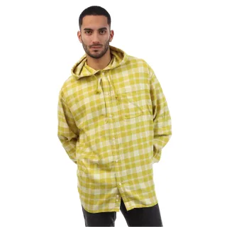 Diesel - Hemd für Herren/Damen Unisex, mit Kapuze, Regulär, Langärmlig (Gelb)