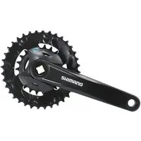 Shimano Fahrradkurbel SHIMANO Kurbelgarnitur FC-M315-2 7/8-fach 170 mm 36-22 Zähne - robuste