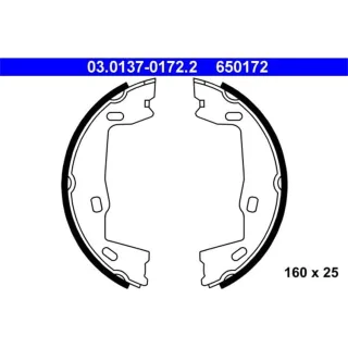 ATE Bremsbacken hinten Opel Saab 03.0137-0172.2