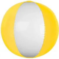 Easy Gifts Wasserball Strandball / Wasserball / Farbe: weiß-transparent gelb