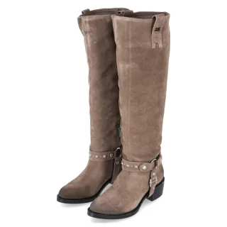 LAZAMANI Westernstiefel FAY - Gr. 37 - Taupe - Rauleder