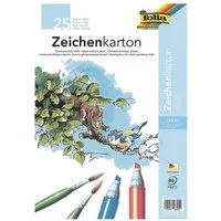 Folia Zeichenkartonblock, DIN A3, 25 Blatt, Grammatur 200 g/m²