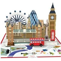 papercrush Geburtstagskarte London Pop-Up Karte