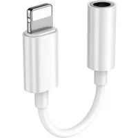 Firelia AUX-Adpater Lightning auf 3,5-mm Klinkenstecker Audio-Adapter Lightning zu 3,5-mm-Klinke, Für iPhone und iPad, Weiß