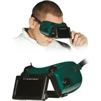 Reis Arbeitsschutzbrille GOG-RECTANGLE Schutzbrille für Schweißer, grün-schwarz, Einheitsgröße, (1St)