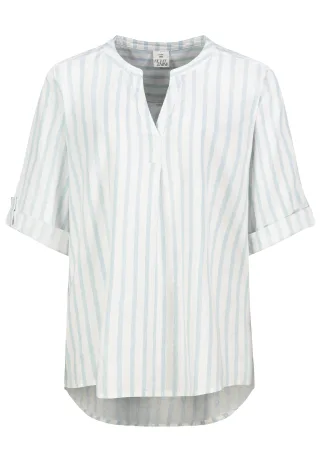 Authentic Style - RE9CIGxhbmdhcm0gQmx1c2UgQWxsb3ZlciBQcmludA== stripes: white -skyway blue - Gr. - L