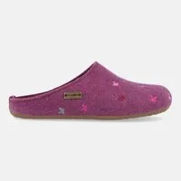 Haflinger Farfalline Filzpantofffeln mit Applikation Schmetterlingsmotiv Hausschuh