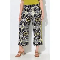Ulla Popken Culotte Culotte grafischer Druck weites Bein Elastikbund