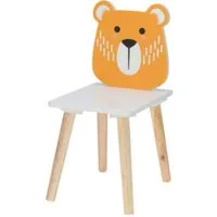 Koopman Kinderstuhl Kinderhocker MDF 52x30x24 cm Fisch / Elefant / Wal / Bär zur Auswahl (Stück, 1 St), Bär, MDF, Stuhl, demontiert