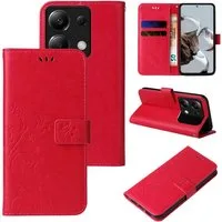 Tec-Expert Handyhülle Cover Tasche Hülle für Xiaomi Redmi Note 13 Pro 5G 6,67 Zoll, Klapphülle Case mit Kartenfach Fliphülle aufstellbar, Motiv Blumen