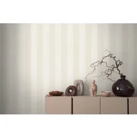 s.Oliver Vliestapete Streifen Tapete, Farbe Beige Creme, strukturiert, längsgestreift, (1 St), skandinavische Wandtapete Vintage für Wohnzimmer, Küche, Landhaus