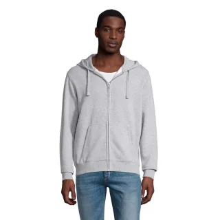 SOLS - "Spike" Kapuzenpullover Mit Reißverschluss für Herren (Grau meliert)