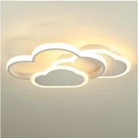 BlingBin LED Deckenleuchte 21W Wolke Deckenlampe Kinder Lampe Deck Kinderzimmerlampe, Speicherfunktion, LED fest integriert, Warmweiß, Neutralweiß, Kaltweiß, Deck Licht Kinderzimmer für Wohnzimmer, Schlafzimmer, Babyzimmer