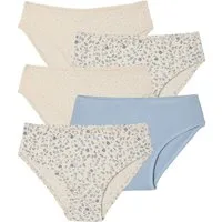 vertbaudet Slip Mädchen Slips aus Rippstrick, Bio-Baumwolle 5er-Pack