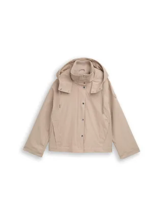 Tom Tailor - Ultralight Short Parka aus wasserabweisendem Material soft taupe grey - Gr. - XXL