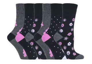 Gentle Grip - 6 Paar Damen Gentle Grip nicht elastische Socken - SOLRH195