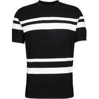 LAGERFELD T-Shirt mit kontrastierenden Streifen (1-tlg)