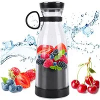 shop'n smile ideoon Smoothie-Maker Vitamin-Kick Mixer mit Akku, trendig, kompakt & leistungsstark, 120 W, 300ml, für unterwegs & Fitness
