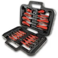 ChiliTec Schraubendreher Schraubendreher Set 58-teilig mit Bits im Koffer