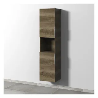 Sanipa 3way Hochschrank mit 2 Türen und 1 offenem Fach, Eiche-Nebraska UM11637