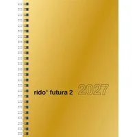 Baier & Schneider Taschenkalender rido/idé 7021121917 Buchkalender Mod. futura 2 2027 A5, Karton, gold