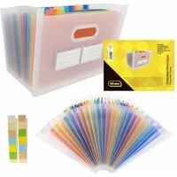 Idena Spiel Idena Dokumentenmappe A4 - 24 Fächer für perfekte Organisation