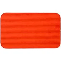 Gözze Badematte Berlin, Höhe 7 mm, rutschhemmend beschichtet, fußbodenheizungsgeeignet, Polyester, rechteckig, Badteppich, Uni Farben, Cord Optik, waschbar