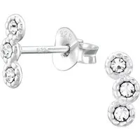 ALEXANDER YORK Paar Ohrstecker KRISTALLREIHE 3 Sonne, 2-tlg., 925 Sterling Silber