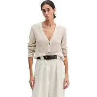 Marc O'Polo Cardigan slim aus Bändchengarn