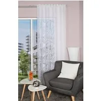 HOME WOHNIDEEN Vorhang BLATTANO (1 St), Multifunktionsband, transparent, Ausbrenner, HxB: 245x140