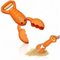 alldoro Sandform-Set Sandgreifer Hummer orange - Sandspielzeug für Kinder ab 3 Jahren, Tierisches Outdoor-Spielzeug für Sandkasten, Spielplatz & Strand