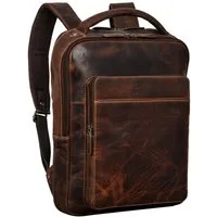 STILORD Notebook-Rucksack "Nicky" Laptoprucksack 13 Zoll aus echtem Leder Mittel-Groß Unisex