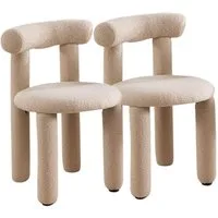 WAHSON OFFICE CHAIRS Esszimmerstuhl 2er Set Moderne Akzentstühle ohne Armlehne für Esszimmer