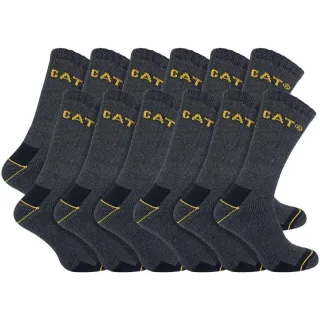 12er-Pack Unisex Schwerlast-Arbeitssocken für Stahlkappenschuhe