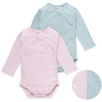 People Wear Organic Langarmwickelbody im 2er Pack aus Bio Baumwolle GOTS zertifiziert