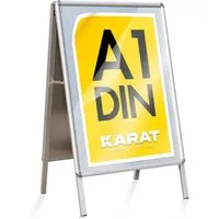 Karat Standtafel Kundenstopper, Beidseitig für 2 Plakate, Format: A1